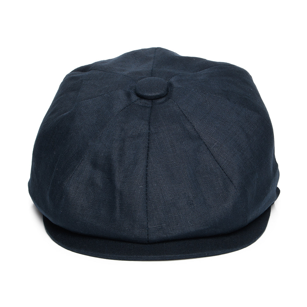 Jaxon & James Linen Newsboy Cap Navy Wholesale Pack