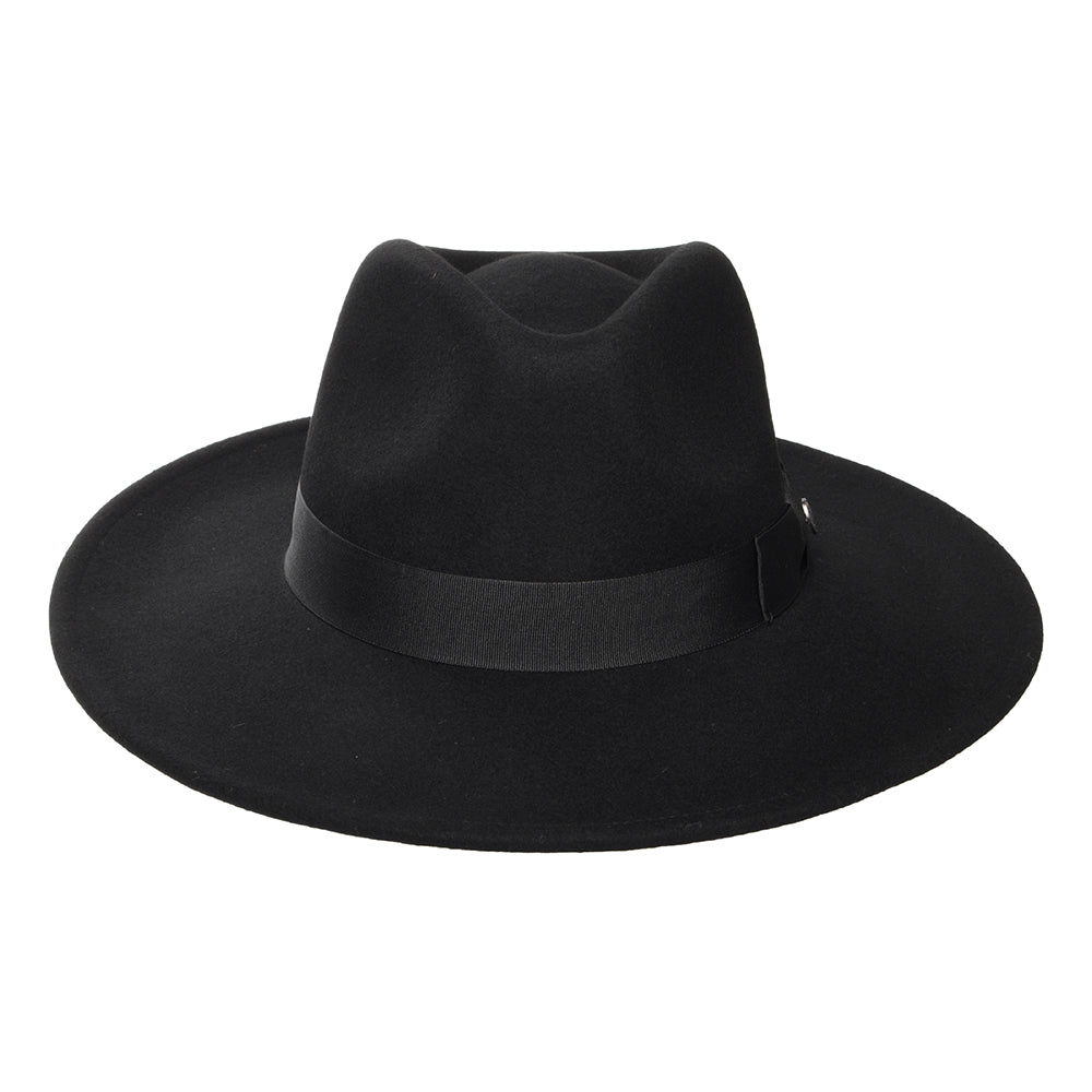 Jaxon & James The Author Wide Brim Fedora Hat Black Wholesale Pack