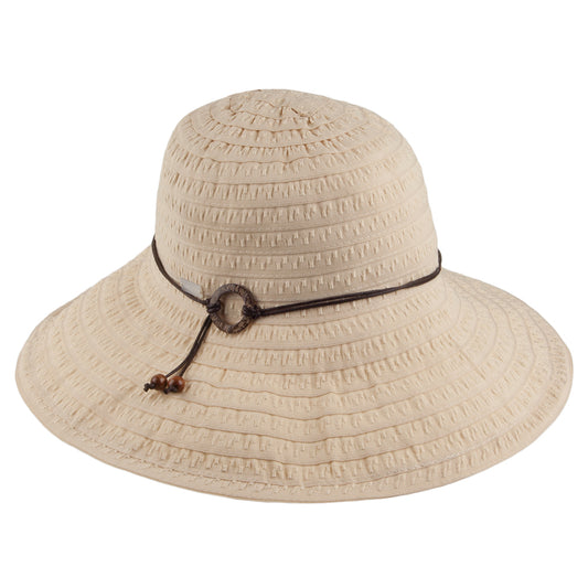 Betmar Hats Coconut Ring Safari Sun Hat - Natural