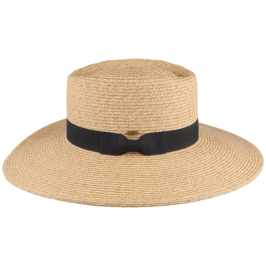 Scala Hats Diego Toyo Straw Gaucho Hat - Toast