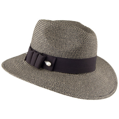 Betmar Hats Ellery Safari Fedora Hat - Brown Mix