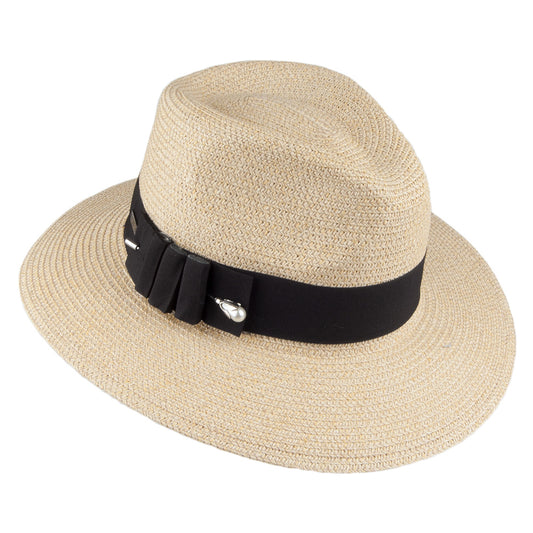 Betmar Hats Ellery Safari Fedora Hat - Natural