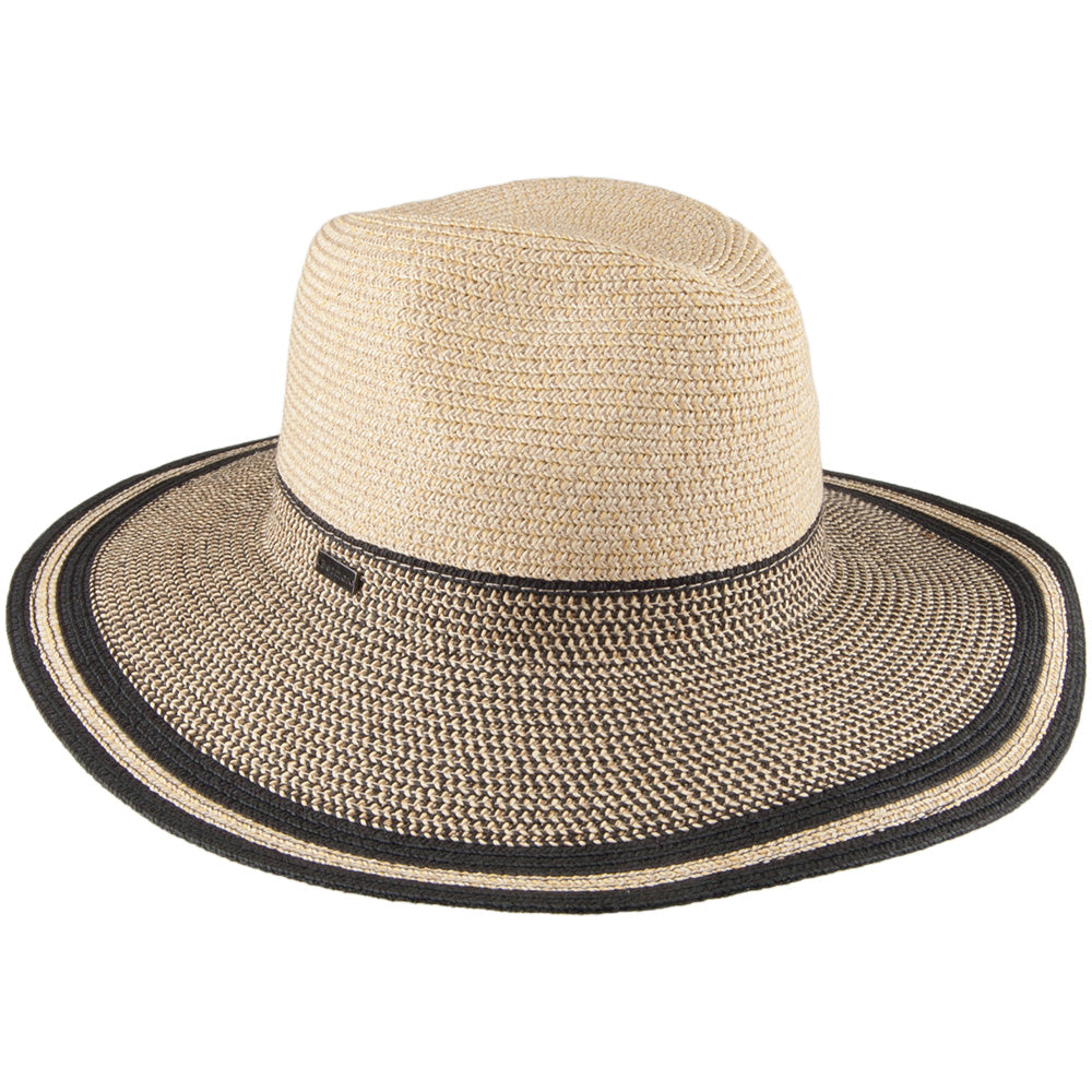Betmar Hats Porto Fedora Hat - Natural-Black