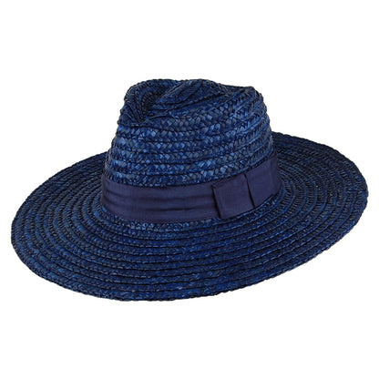 Brixton Hats Joanna Straw Sun Hat - Navy Blue
