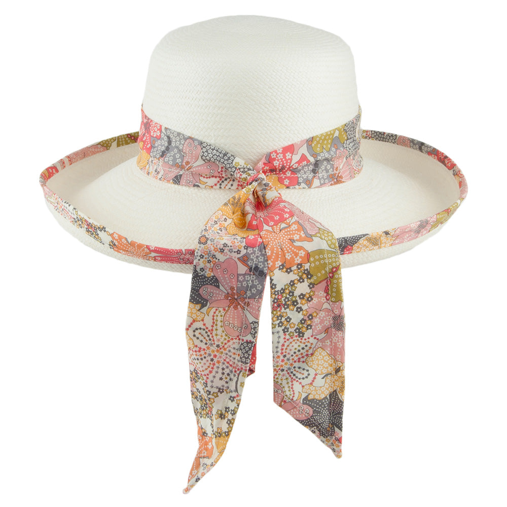 Olney Hats Liberty Floral Print Panama Hat - Natural