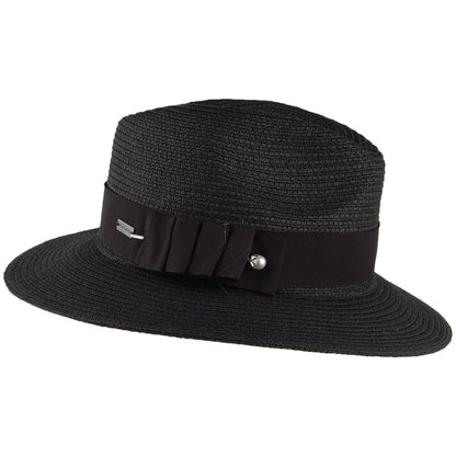 Betmar Hats Ellery Safari Fedora Hat - Black