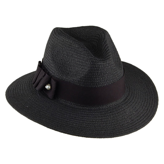 Betmar Hats Ellery Safari Fedora Hat - Black
