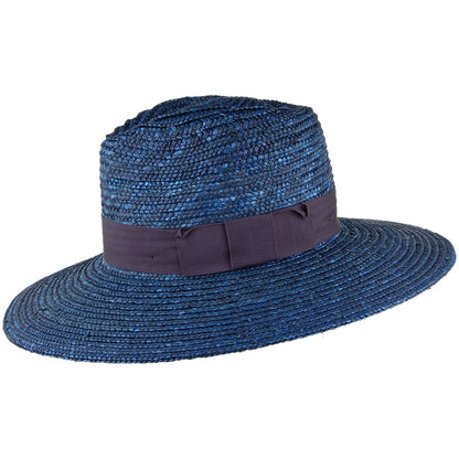 Brixton Hats Joanna Straw Sun Hat - Dark Blue