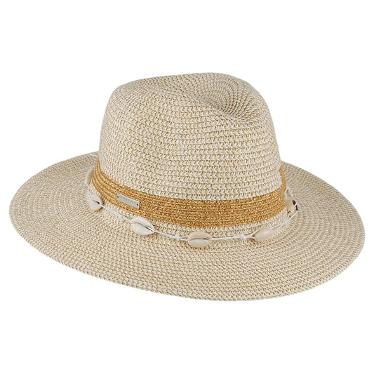 Seeberger Hats Seashell Fedora Hat - Natural-Gold