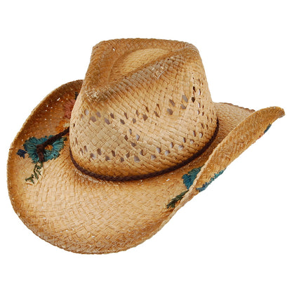 Scala Hats San Minata Raffia Cowboy Hat - Natural