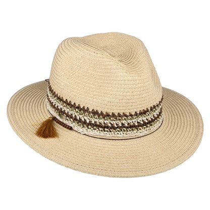 Scala Hats Lucio Safari Fedora Hat - Sand