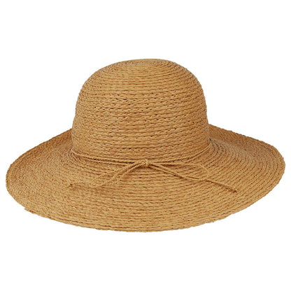 Scala Hats Braided Raffia Sun Hat - Tea