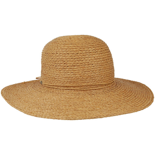 Scala Hats Braided Raffia Sun Hat - Tea