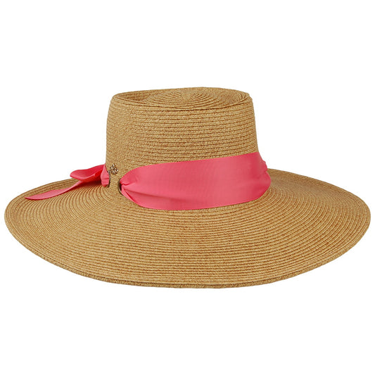Cappelli Hats Dorothy Paper Braid Sun Hat - Natural-Coral