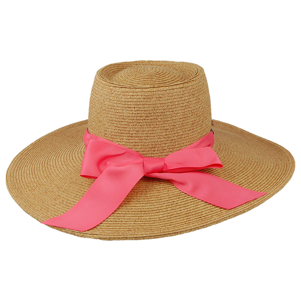 Cappelli Hats Dorothy Paper Braid Sun Hat - Natural-Coral