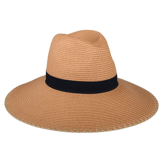 Joules Hats Sia Wide Brim Summer Fedora Hat - Natural