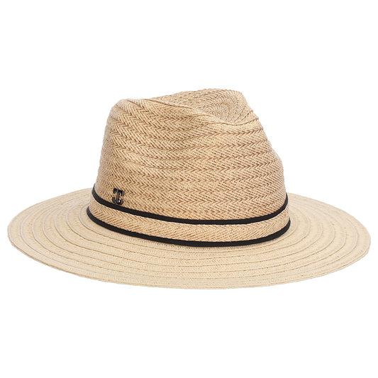 Callanan Hats Bobbi Paper Braid Safari Fedora Hat - Natural