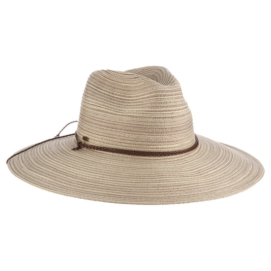 Scala Hats Paignton Safari Fedora Hat - Cream