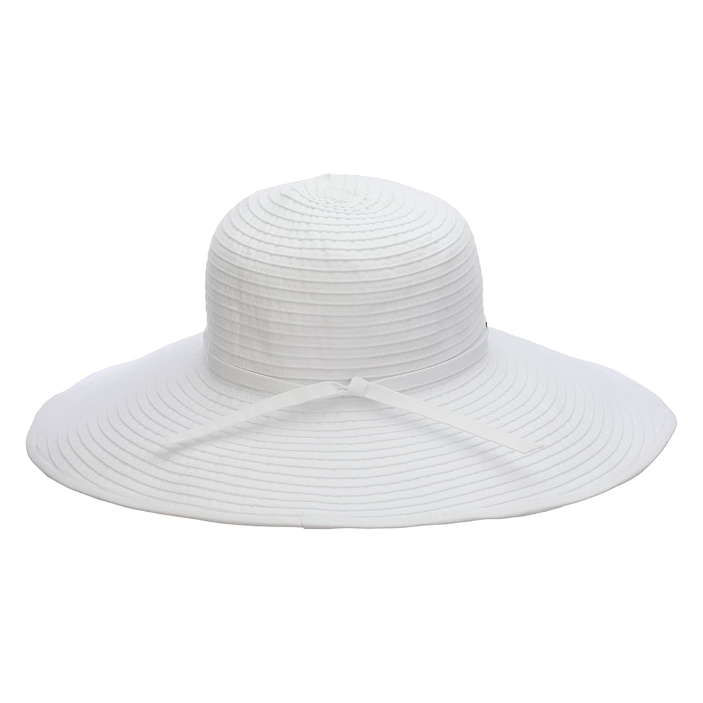 Scala Hats Russo Wide Brim Sun Hat - White