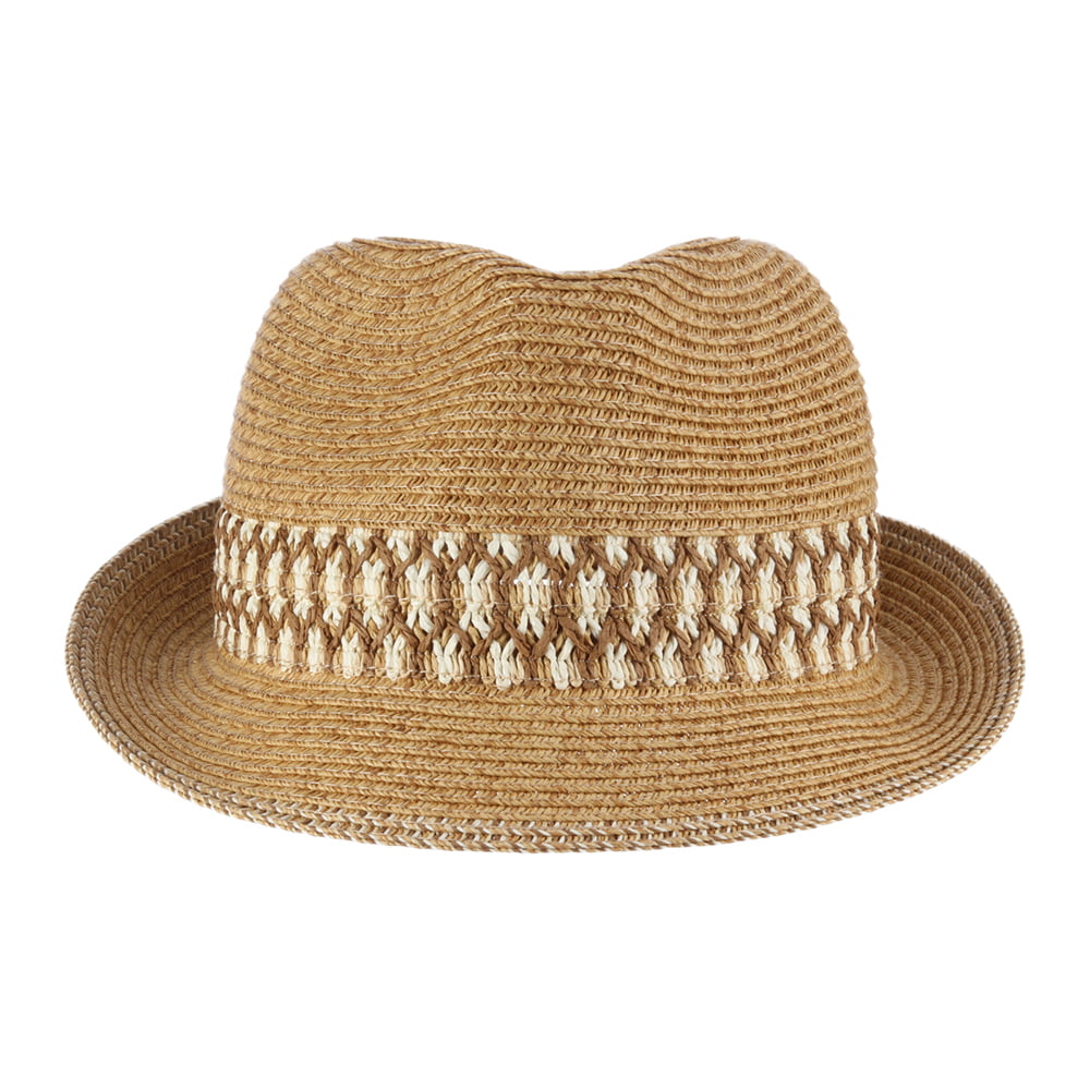 Scala Hats Paper Braid Trilby Hat - Natural