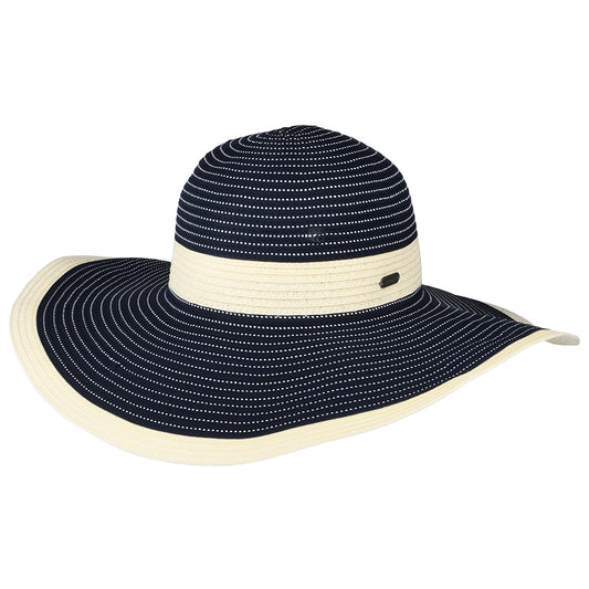 Barbour Hats Reef Packable Wide Brim Sun Hat - Navy Blue