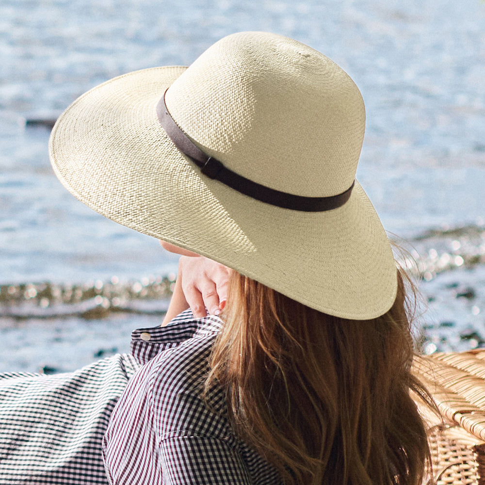 Failsworth Hats Blenheim Big Brim Panama Sun Hat - Natural