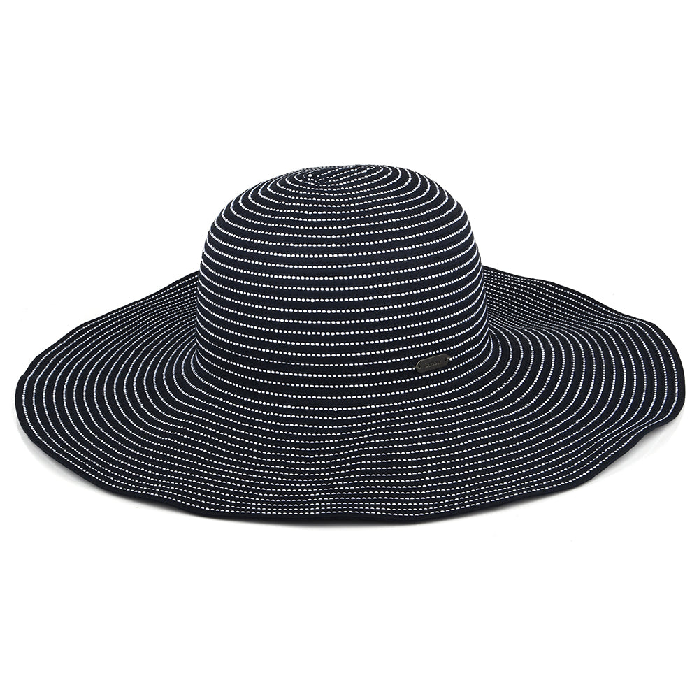 Barbour Hats Lyndale Packable Wide Brim Sun Hat - Navy-Cream