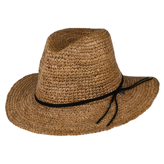 Barts Hats Celery Straw Fedora Hat - Light Brown