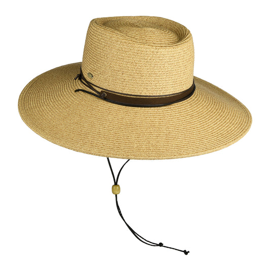 Scala Hats Bruges Paper Braid Boater Hat - Natural