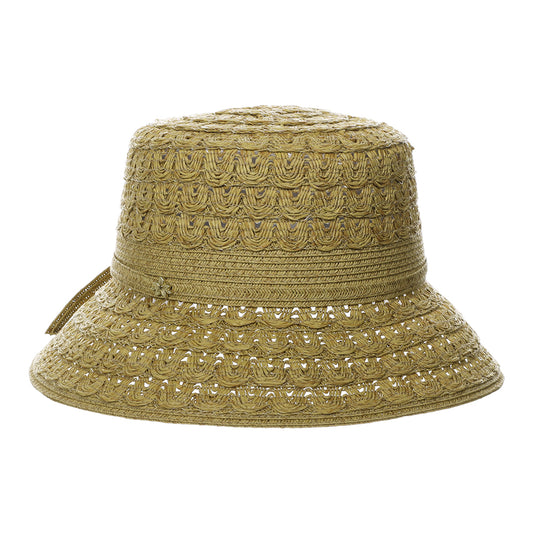 Cappelli Hats Sorina Paper Braid Bucket Hat - Toast