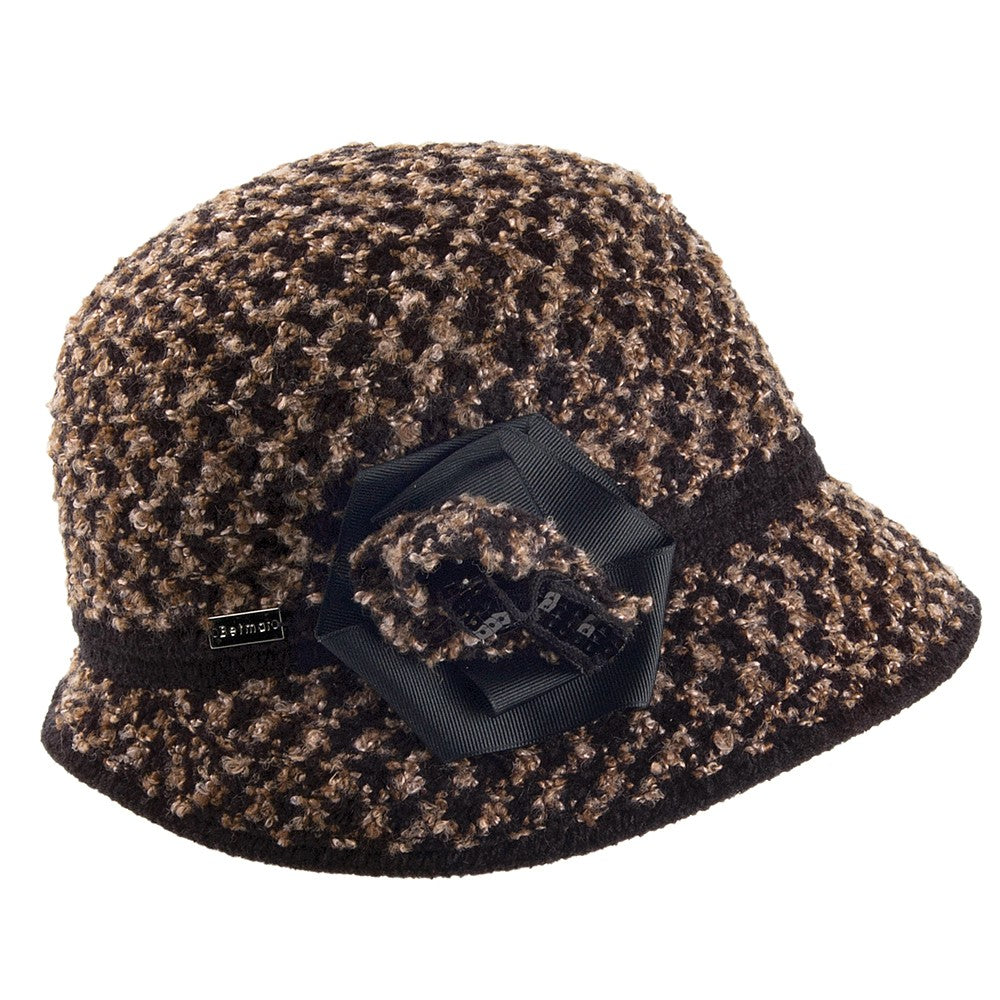Betmar Hats Willow Cloche Hat - Black-Multi