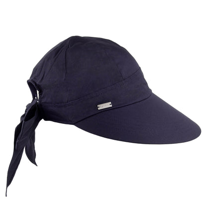 Betmar Hats Cotton Face Framer - Navy Blue