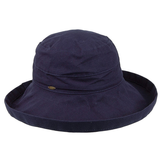 Scala Hats Lanikai Packable Sun Hat - Navy Blue