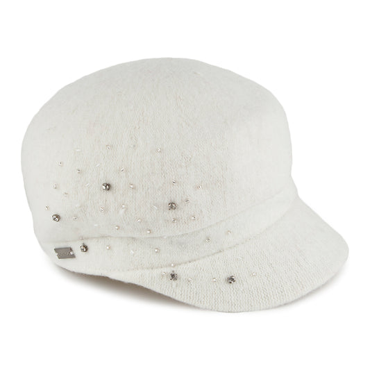 Betmar Hats Lynn Baker Boy Cap - Winter White