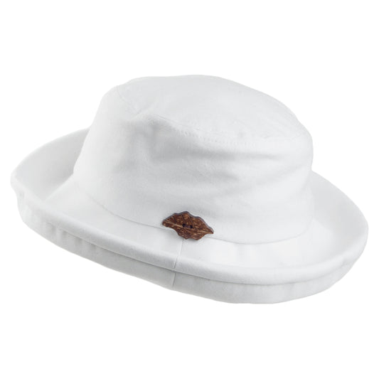 sur la tête Arbres Packable Bucket Hat - White