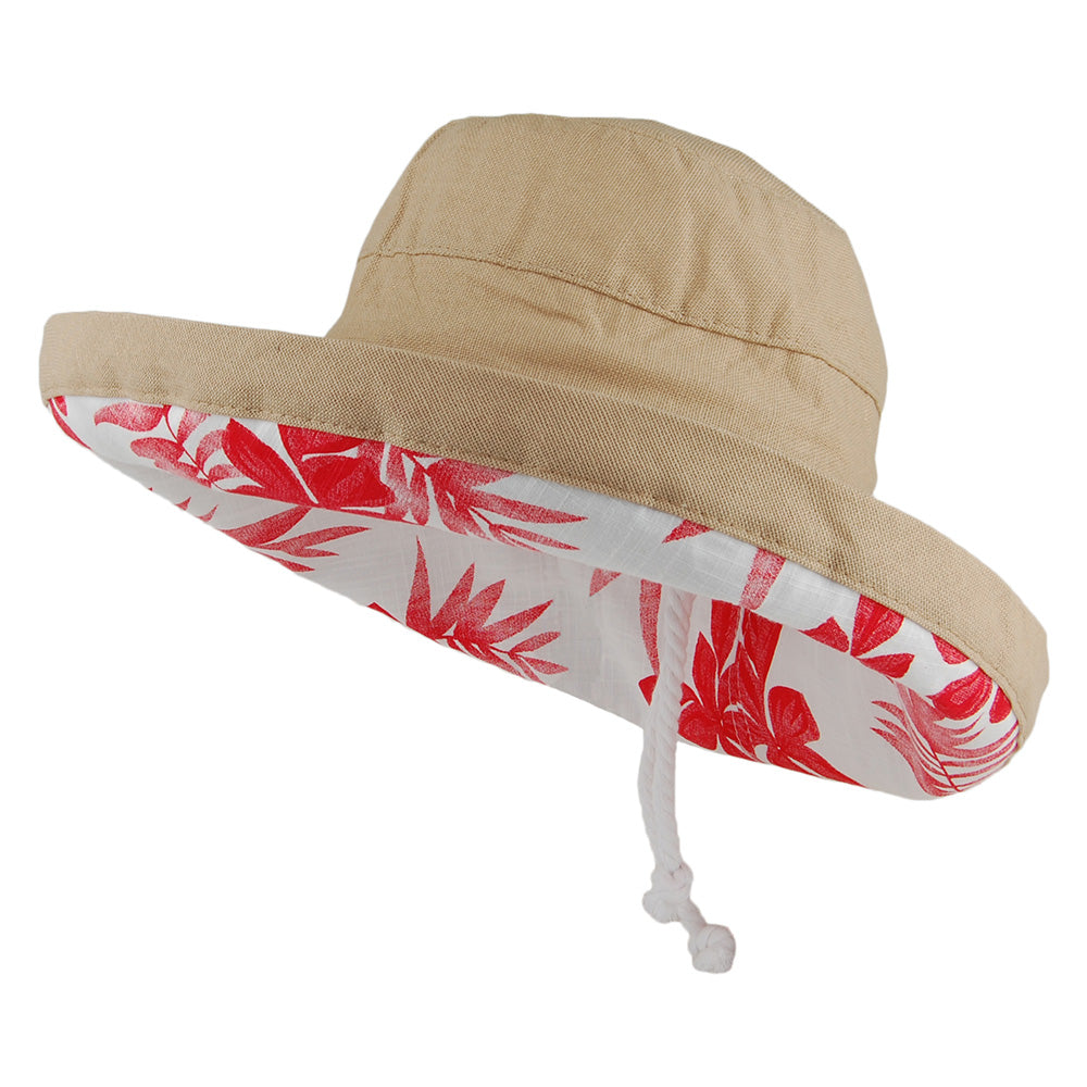 Scala Hats Aninata Cotton Packable Sun Hat - Desert Sand