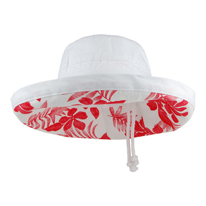 Scala Hats Aninata Cotton Packable Sun Hat - White
