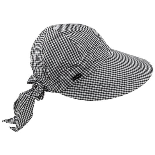 Betmar Hats Gingham Face Framer - Black-White