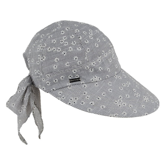 Betmar Hats Daisy Face Framer - Navy Multi