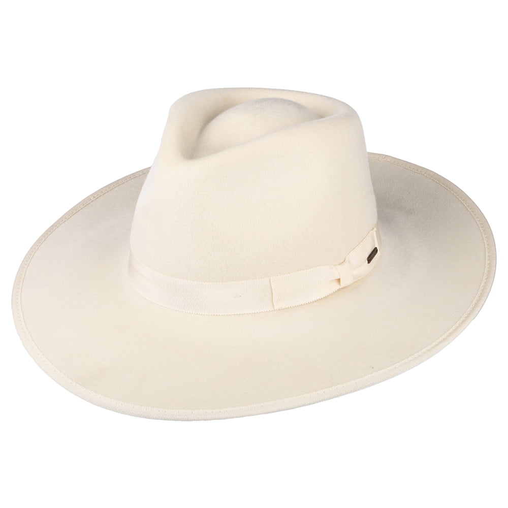 Brixton Hats Jo Rancher Wool Felt Cowboy Hat - Off White