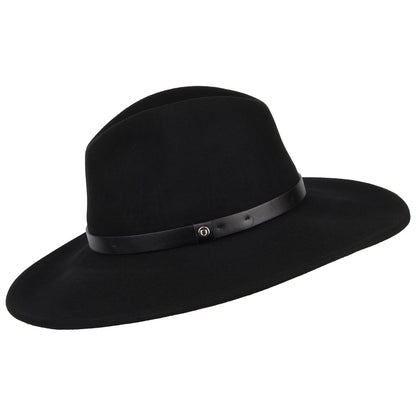 Brixton Hats Layton Big Brim Fedora Hat - Black