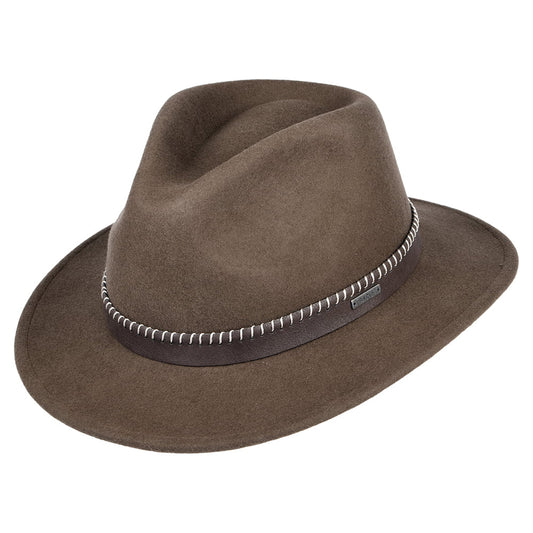 Barts Hats Oaklyn Wool Felt Fedora Hat - Brown