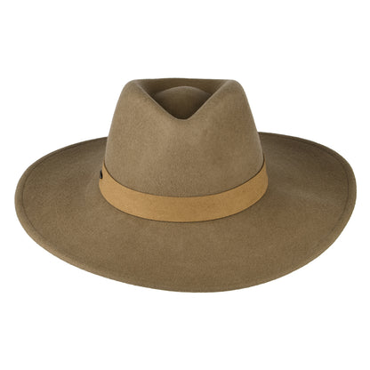 Scala Hats Inaki Wool Felt Safari Fedora Hat - Camel