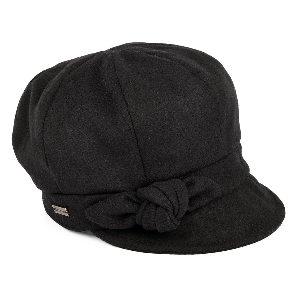 Betmar Hats Adele Baker Boy Cap - Black