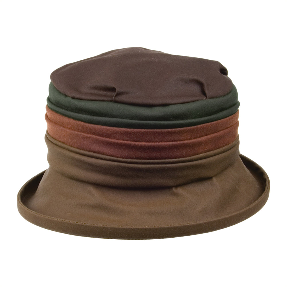Olney Hats Waxed Cotton Ruby Bucket Hat - Multi-Coloured