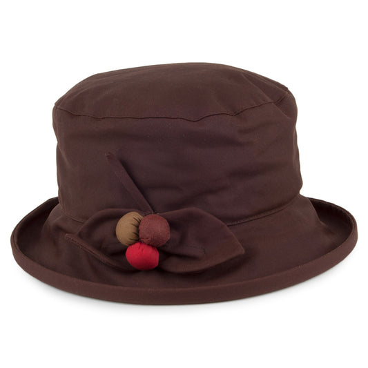 Olney Hats Berry Oilcloth Bucket Hat - Brown