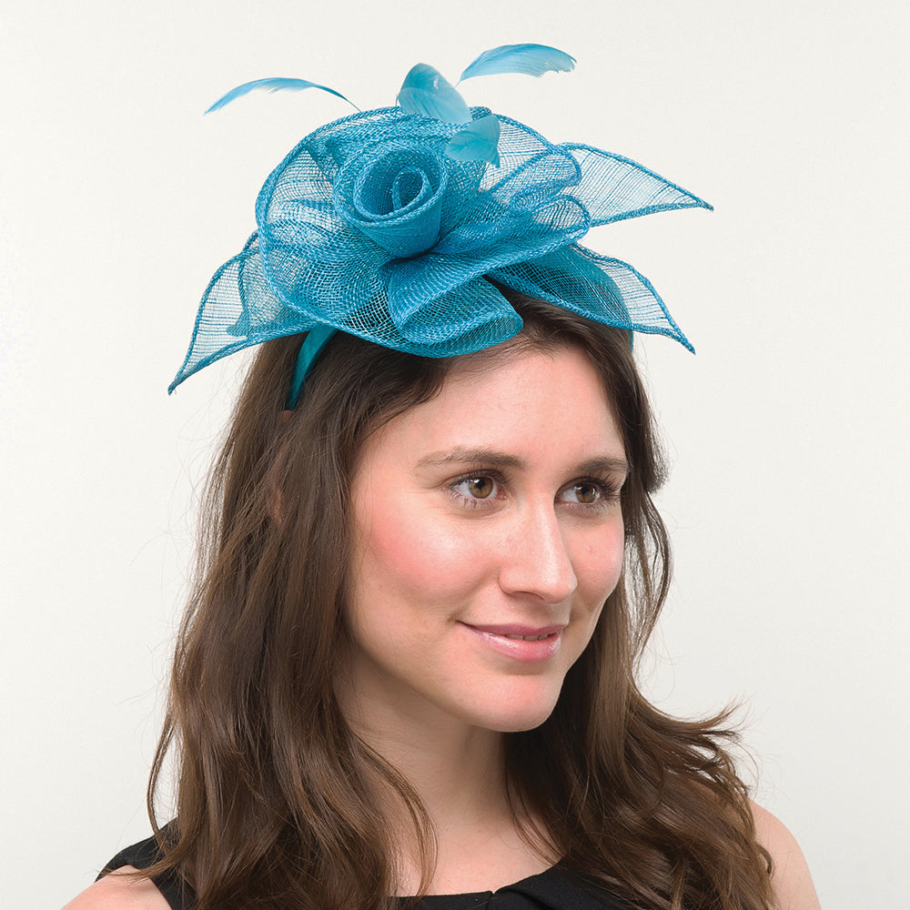 Jane Anne Designs Pixie Fascinator - Turquoise