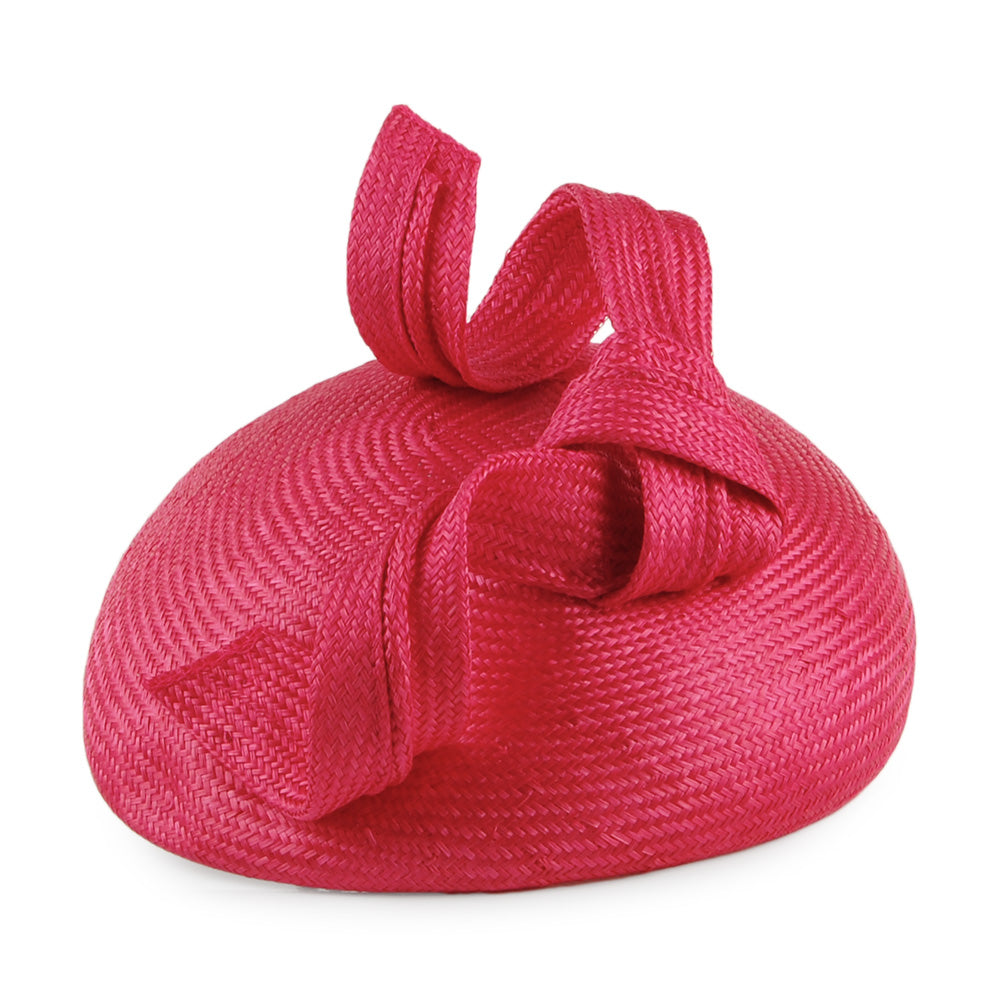 Whiteley Hats Duchess Of Cambridge Straw Pillbox Hat - Raspberry