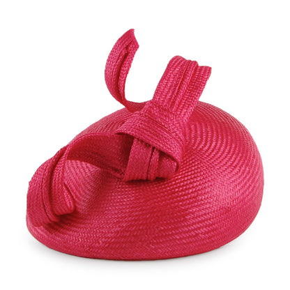 Whiteley Hats Duchess Of Cambridge Straw Pillbox Hat - Raspberry