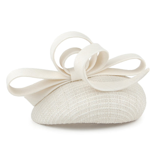 Whiteley Hats Lucille Pillbox Hat - Ivory